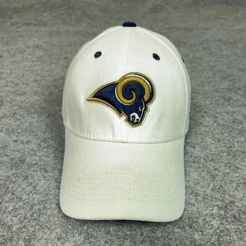 St Louis Rams Mens Hat Cap Flex White Reebok Football Dad Logo NFL Top One-Fit
