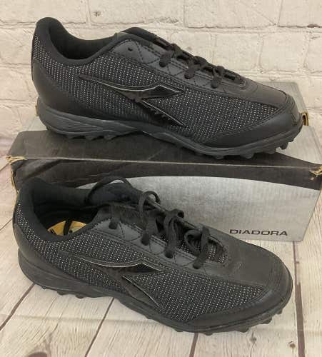 Diadora 147746 80013 Referee FT Men's Soccer Shoes Black US Size 6.5