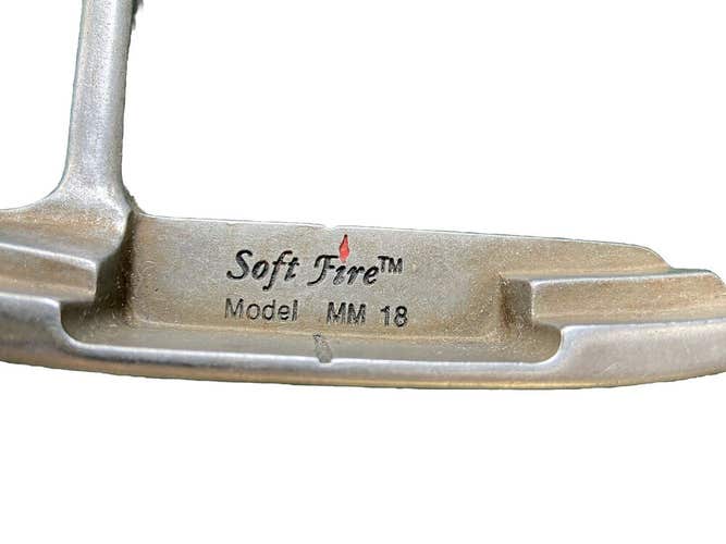 Soft Fire MM18 Red Insert Putter Steel Shaft 33.5" Vintage Pro Only Grip RH