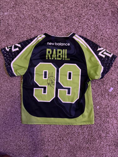Signed Paul Rabil NY Lizards Jersey
