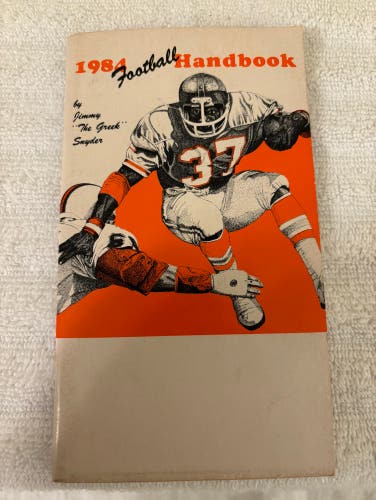 Vintage 1984 Football Handbook by Jimmy "The Greek" Snyder
