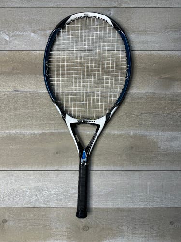 Wilson K Factor Four Arophite Black Tennis Racquet 4 1/4 Grip 9.1oz 112 Sq In
