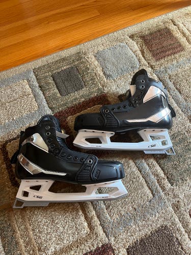 New Prototype Tester CCM 10.5 Wide Tacks/Eflex 6 Goalie Skates No Runners Comes As Is
