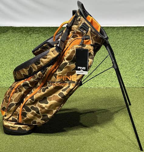 PING 2023 Hoofer Lite Stand Golf Bag Duck Camo 4-Way Divider NEW #96365