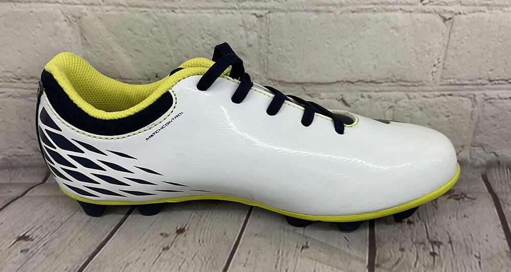 Under Armour Force II HG JR Youth Soccer Cleats White Yellow Blue US Size 4Y