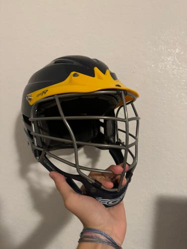 Lacrosse player helmet