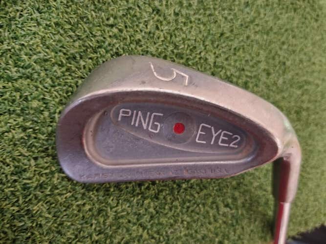 Ping eye 2 Red Dot Individual 5 Iron Steel Shaft ZZ Lite