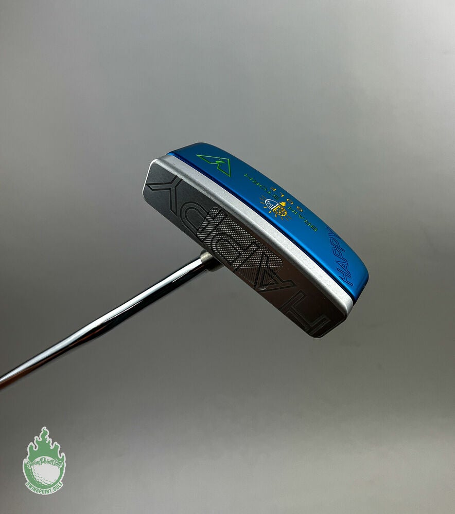 BRAIN STORM ハッピーパター ツアーミッドマレット MM1 34インチ 中古 BRAIN STORM GOLF HAPPY TOUR MID MALLET 34インチ パター PT