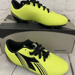 Diadora 716983 C001 Avanti MD JR Youth Kid's Soccer Cleats Yellow Black US 11.5