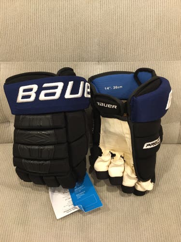 PATRICK KANE Bauer Pro Stock Hockey Gloves Black 14” TORONTO MAPLE LEAFS x Drew House