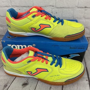 Joma Top Flex 411 Sala Indoor Men's Soccer Shoes Yellow Orange Blue US Size 6.5