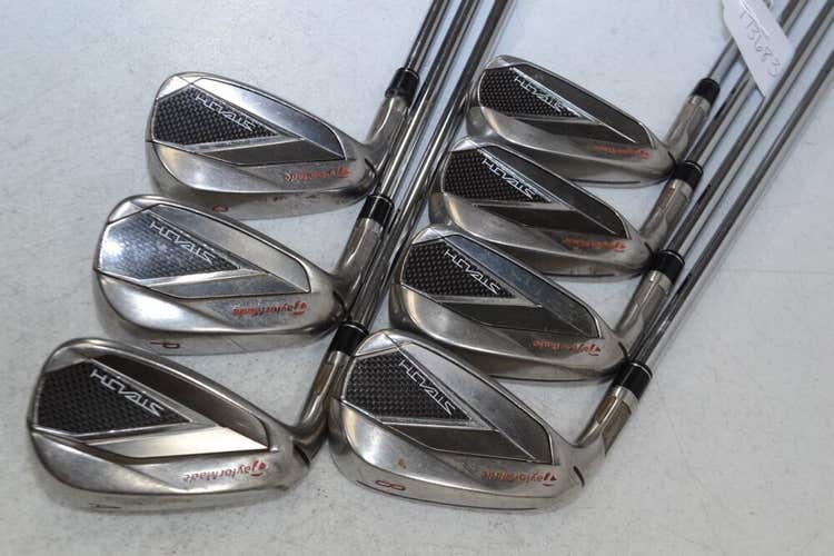 LEFT HANDED TaylorMade Stealth 5-PW,AW Iron Set Regular Flex KBS Steel #173683