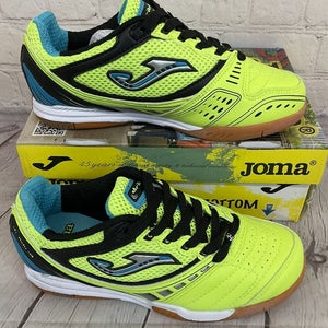 Joma Dribling JR 311 Indoor Soccer Shoes Yellow Blue US 1.5 UPC 9994514153189