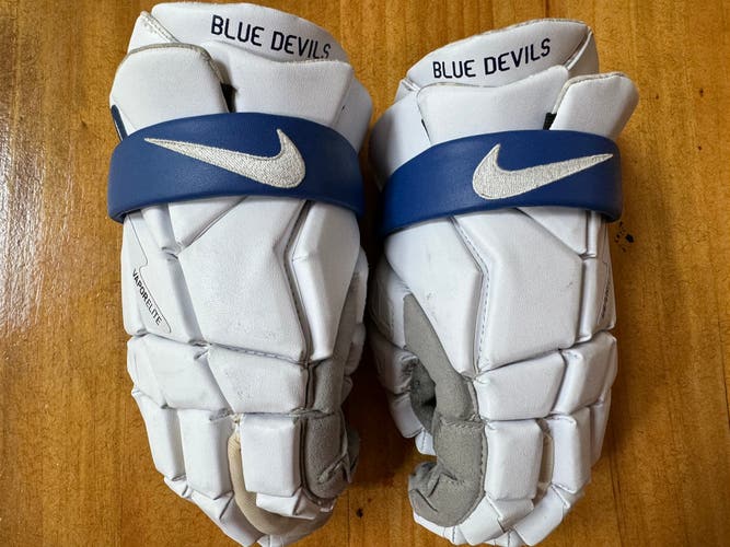 Duke Nike Vapor Elite Lacrosse Gloves