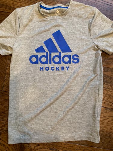 Gray New  Boys Adidas Shirt  SIZE JR S