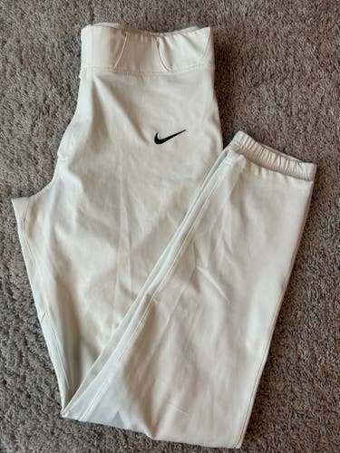 White New Large Adult Men's Nike Game Pants