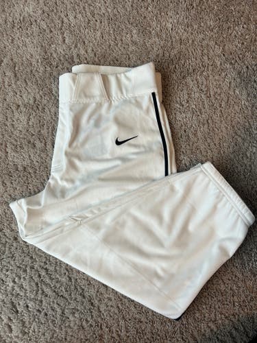 White w/ Black Piping New Large Adult Men's Nike Game Pants
