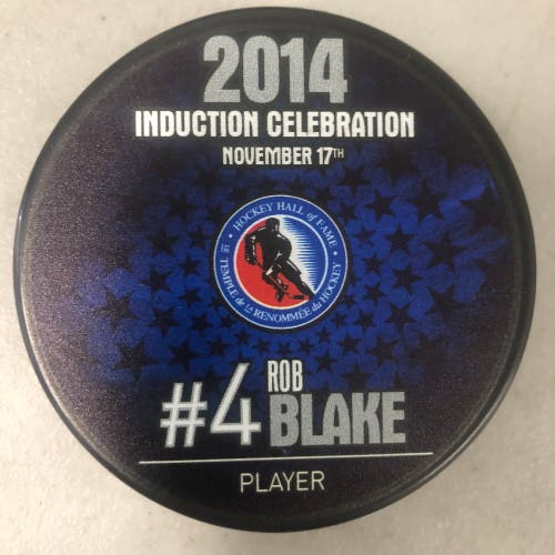 Rob Blake Hall of Fame puck