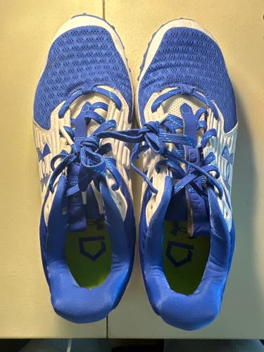 Used Blue New Size 10 (Women's 11) Under Armour Yard Turf Shoes