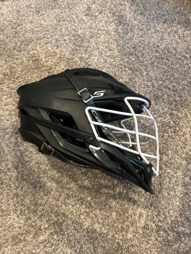 Cascade S matte black lacrosse helmet