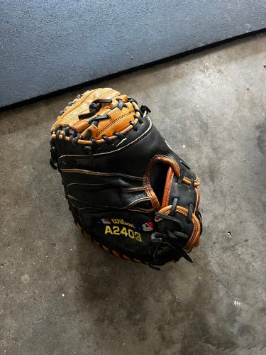 Used  Catcher's 35" A2403 Baseball Glove
