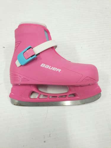 Used Bauer Pink Youth 12.0 Ice Hockey Skates