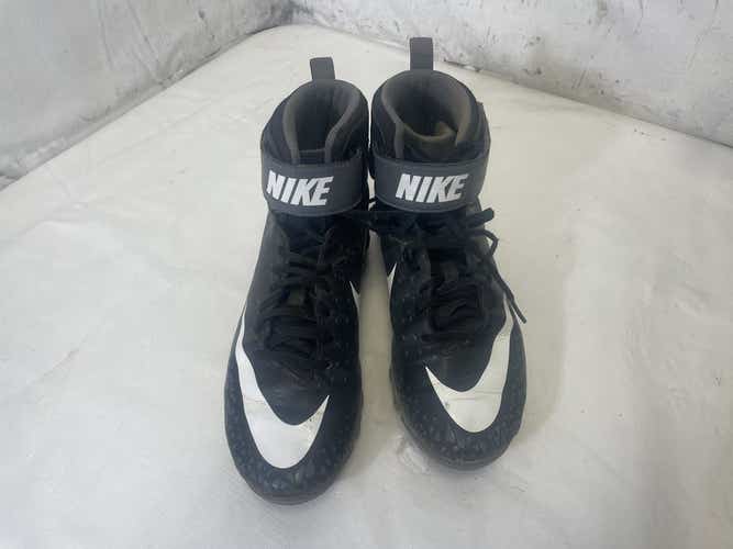 Used Nike Force Savage Shark High 880133-002 Junior 06 Football Cleats