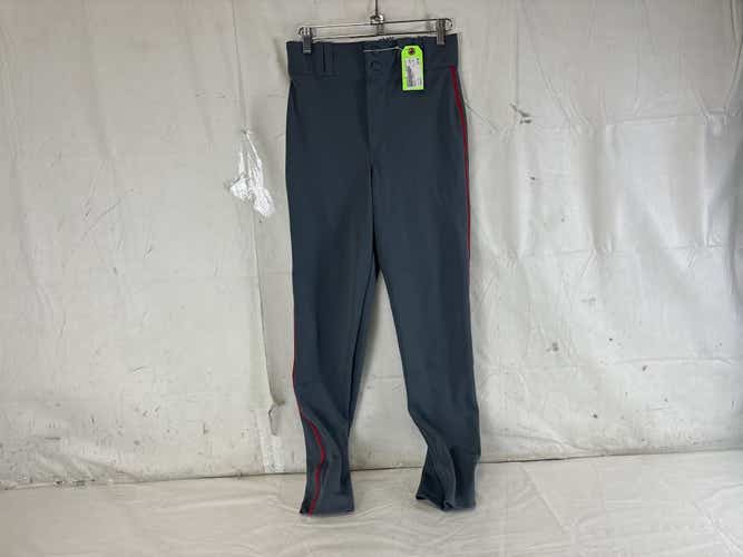 Used Champro Youth Lg Piped Baseball Pants Graphite Red
