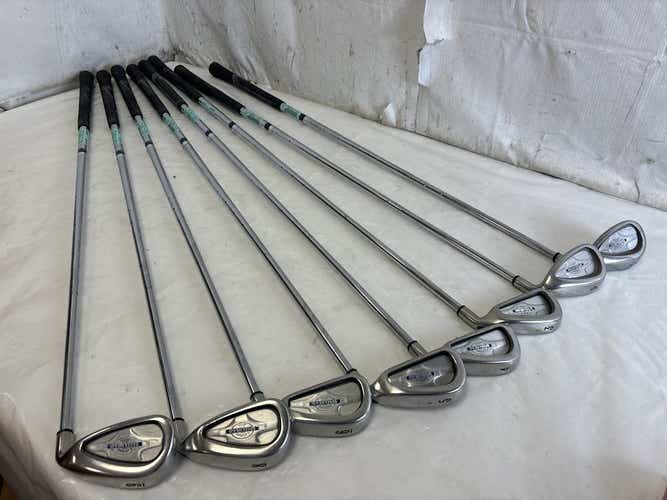 Used Callaway Steelhead X-14 3i-sw Regular Flex Steel Shaft Golf Iron Set Irons (missing 7 Iron)