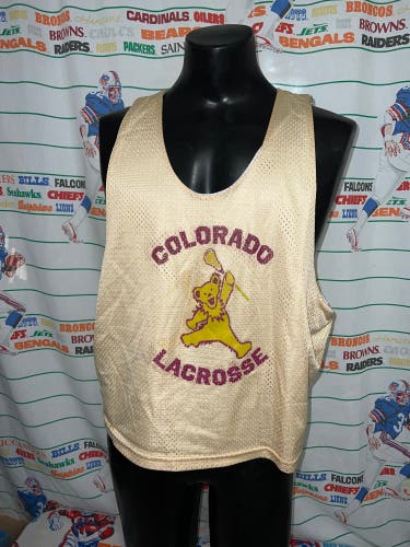 Denver Lacrosse Club Grateful Dead Bear Reversible Pinnie #19 Adult XL