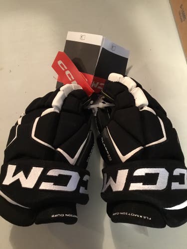 CCM Classic SE Jr 11” Blk/wht Hockey Gloves