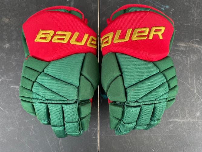 Bauer Vapor X:60 Pro Stock Hockey Gloves 14" Green WILD 2343