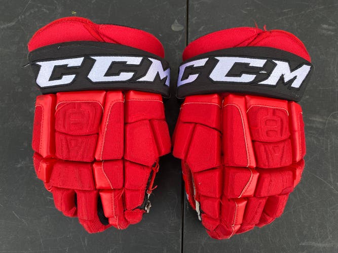 CCM U+ CL Crazy Light Pro Stock 14" Hockey Gloves DEVILS 2349