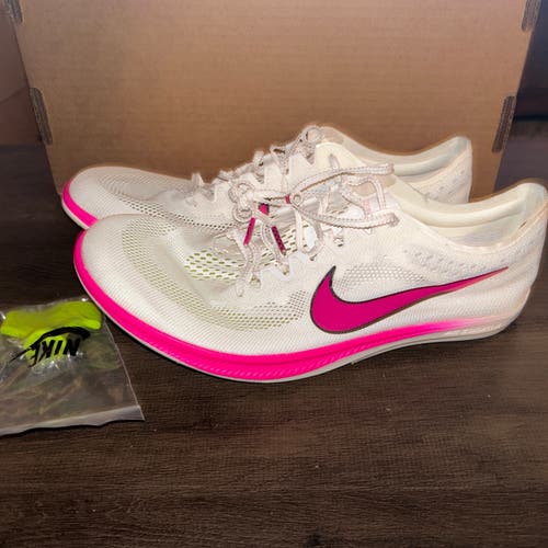 NEW SZ 12 Mens Nike ZoomX Dragonfly Track Spike White Sail Pink CV0400-101