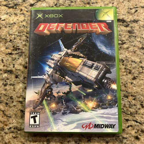 Defender (Microsoft Xbox, 2002) Complete w/ Manual & Registration - Tested