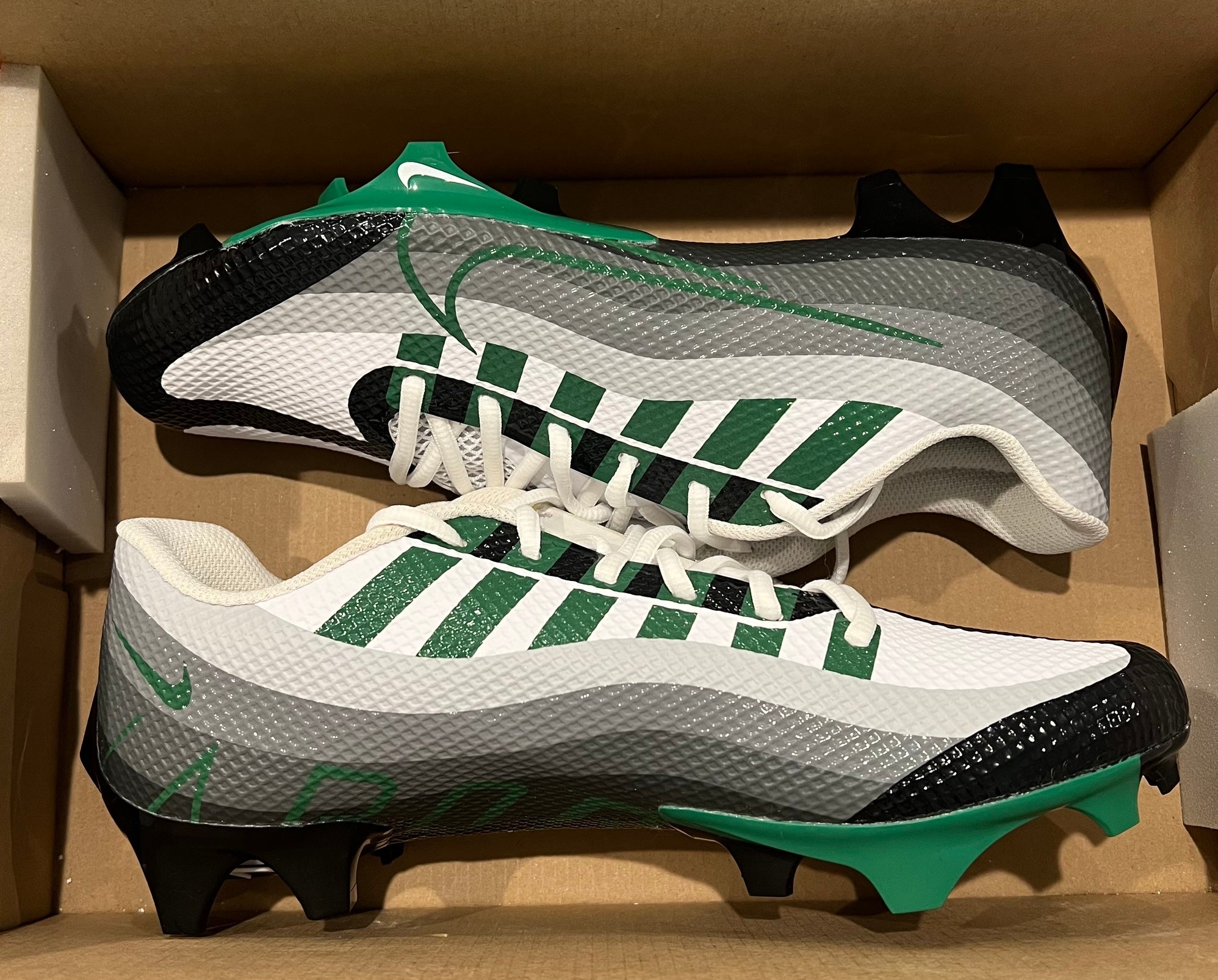 Nike Vapor Edge Speed 360 Cleats White Pine Green Black DV0780-004 Mens … NIKE VAPOR EDGE SPEED 360 FOOTBALL CLEATS SIZE 13 WHITE/PINE  main image 4