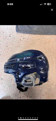 Blue Used Youth Bauer Re-Akt 100 Helmet