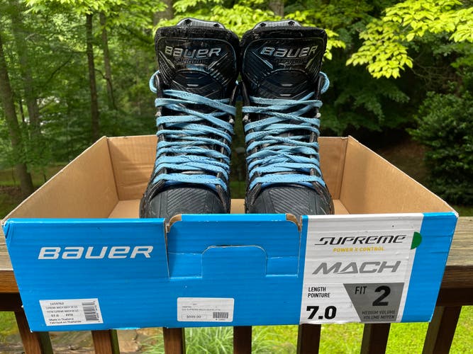 Used ONE Season - Bauer Supreme Mach Hockey Skates