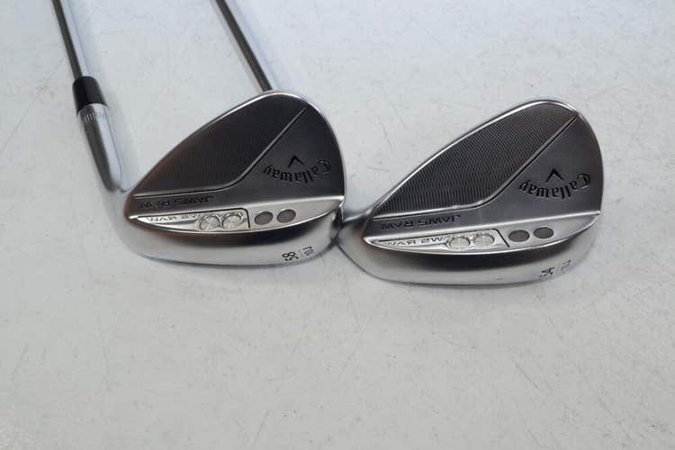 Callaway Jaws Raw Chrome 54*, 58* Wedge Set Right DG Spinner Steel # 175054