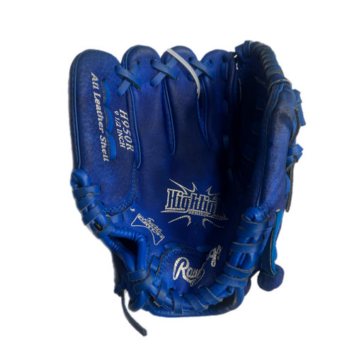 Rawlings Used Blue Left Hand Throw 9.5" Baseball Glove