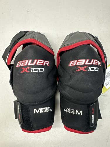 Used Bauer X100 Md Hockey Elbow Pads