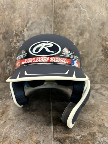 Rawlings MACH Navy Senior Baseball Helmet w/Extension