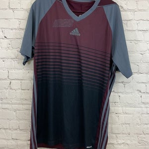 Adidas Youth Unisex MiTiro 17 BR6844 Maroon Gray Black SS Soccer Jersey NWT