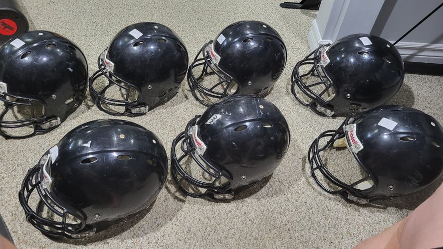 1 bundle of 6 Used Large Adult Riddell Helmets