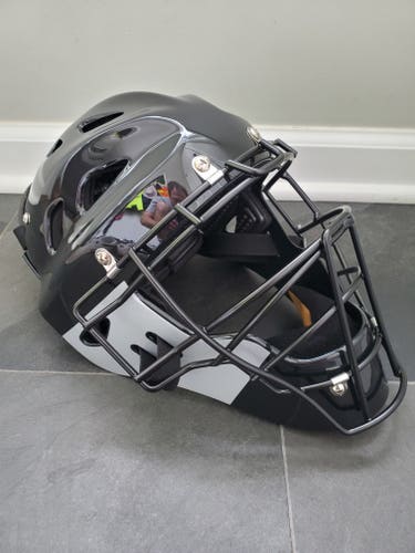 ProNine ProLine Baseball/Softball Catcher's Helmet - Black/Silver - Youth