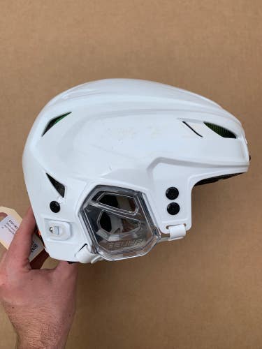 White Used Small Bauer Hyperlite Helmet