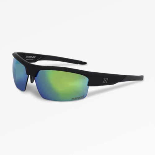 New Marucci Youth Sunglasses Mv463y 2.0 M Bk Grn Grn