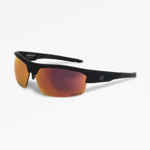 New Marucci Youth Sunglasses Mv463y 2.0 M Bk Vlt Red
