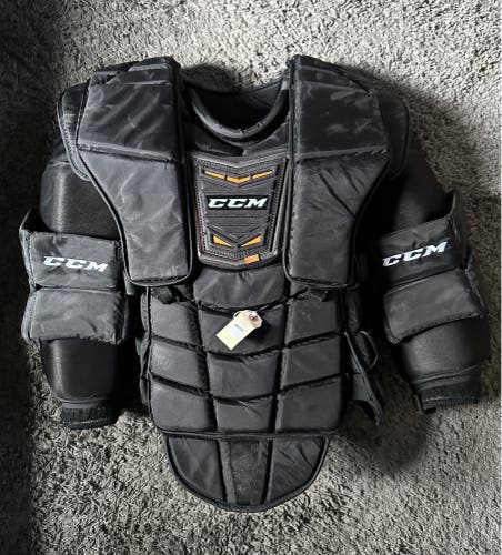 CCM Pro Chest Protector Pro Stock Hockey Goalie Used Flyers