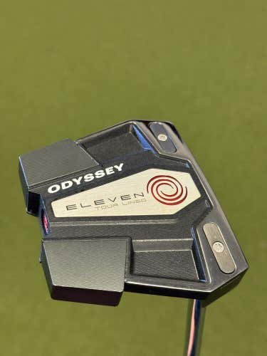 Odyssey ELEVEN Tour Lined 35" Putter w/ Stroke Lab Shaft W Headcover, NICE